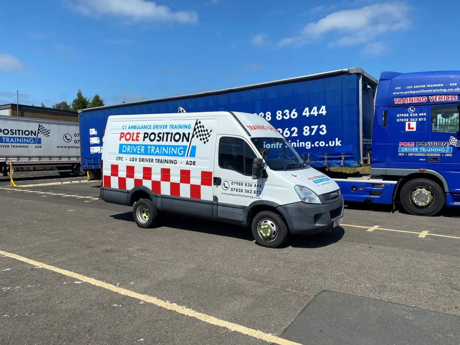 Pole Position C1 training vehicle at the Livingston driver training centre